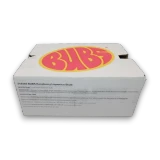 BUBS Raspberry Liquorice Skulls 2.8kg bulk box of soft Swedish gummy skulls, available at The Professors Online Lolly Shop.