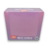 Candy Master Musical Lollipop display box containing 8 interactive candy treats, available at The Professors Online Lolly Shop.