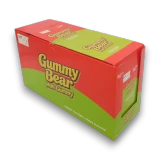 AIT Mini Gummy Bear display unit containing 12 x 45g gummy bear packs in cherry and grape flavours