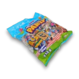 Lolliland Gummi Party Favourites 315g bag viewed from the left with assorted wrapped novelty gummies visible