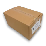 Hugos Chocolates Milk Chocolate Coconut Rough 8kg cardboard box shown from the left, sold online by The Professors