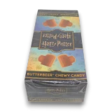 Jelly Belly Harry Potter Butterbeer Chewy Candy display unit with 12 individual 59g bags