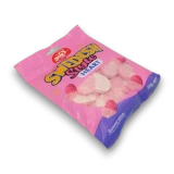 Juicy Jelly Swedish Style Heart 100g bag, left angled view, available at The Professors Online Lolly Shop
