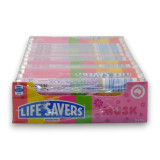 Life Savers Musk 24-roll display box showcasing compressed musk-flavoured candies made in Australia, available at The Professors