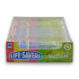 Life Savers Fruit Pastilles 24-roll packaging showcasing fruity compressed candy, perfect for shops or personal treats