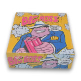 Big Boss Crusading Caramel Candy Sticks box showcasing iconic retro comic-style packaging by Fyna Foods, ideal for candy buffets