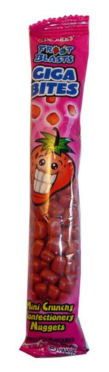 Fruit Blasts Giga Bytes - Strawberry, by Candy Brokers,  and more Confectionery at The Professors Online Lolly Shop. (Image Number :2855)