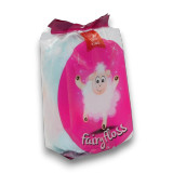Multicolour fairy floss by King Tasty Foods in a 65g resealable bag, available at The Professors Online Lolly Shop.