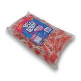 Red heart-shaped lollipops in 1.6kg bulk packaging individually wrapped, available at The Professors Online Lolly Shop