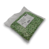 Green Choc Drops, single colour Smarties clones, 500g bag perfect for themed parties, available at The Professors Online Lolly Shop