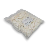 Cadbury Fresha Milk Bottles 1kg bulk bag shown from the left with white bottle-shaped sweets inside