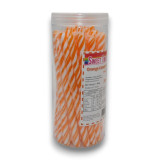 Orange-flavoured Sweet Treats Candy Poles, individually wrapped in a 450g jar, available at The Professors Online Lolly Shop Orange-flavoured Sweet Treats Candy Poles, individually wrapped in a 450g jar, available at The Professors Online Lolly Shop