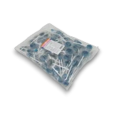 Sweet Treats Blue Flat Pops 1kg bulk bag showing individually wrapped blue tutti frutti flavoured lollipops.