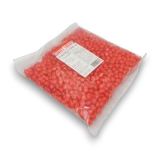 Sweet Treats Candy Chews Red 1kg bag showing bright red strawberry flavoured chewy sweets at The Professors Online Lolly Shop.