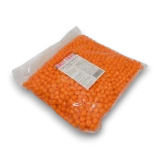 Sweet Treats Candy Chews Orange Orange Flavour 1kg bag with product label and orange chewy sweets.