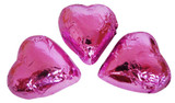 Belgian Milk Chocolate Hearts - Pink and more Confectionery at The Professors Online Lolly Shop. (Image Number :16503)