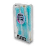 Baby blue rock candy sticks by Candy Showcase, ideal for candy buffets and events, available at The Professors Online Lolly Shop Baby blue rock candy sticks by Candy Showcase, ideal for candy buffets and events, available at The Professors Online Lolly Shop
