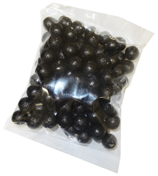 Get Foiled Milk Choc Black Balls at The Professors Online Lolly Shop (3492)