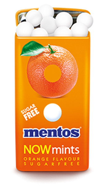 Mentos Now Mints Sugar Free Strawberry Flavour, and other