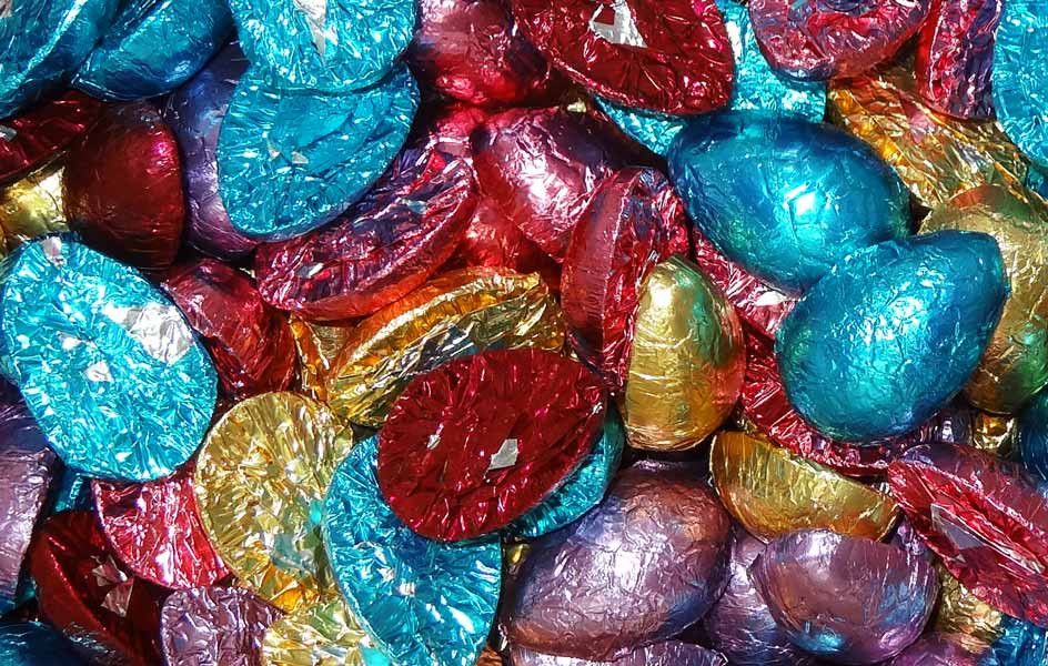 Get Chocolate Gems Chocolate Half Eggs Burgandy Mix at The Professors