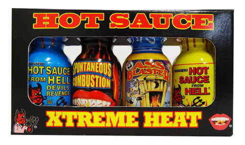 Ass Kickin Xtreme Heat Mini Pack, by Southwest Specialty Food Inc,  and more Snack Foods at The Professors Online Lolly Shop. (Image Number :16725)
