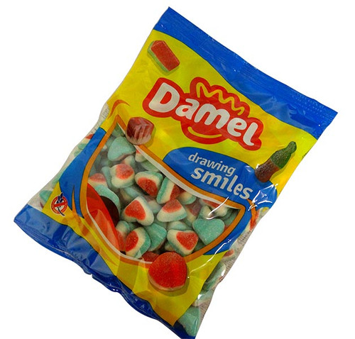Damel Blue Triple Hearts and more Confectionery at The Professors Online Lolly Shop. (Image Number :17747)