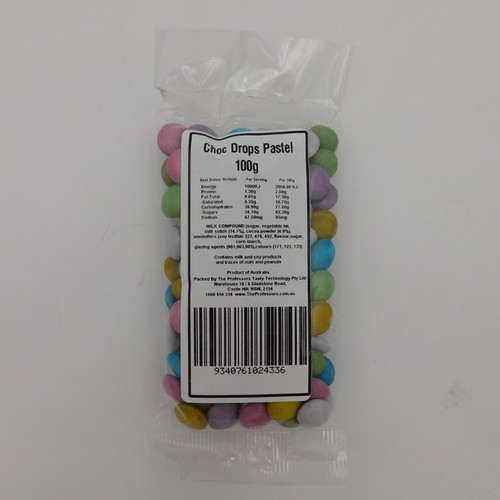 Choc Drops - Pastel (100g bag)