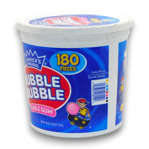 Dubble Bubble Bubble Gum branding highlighting America's original bubble gum with timeless flavour.