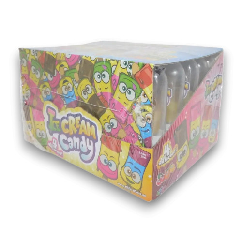 Ice Cream Candy 12 x 22g individually wrapped novelty candies in rainbow colours, available at The Professors Online Lolly Shop Ice Cream Candy 12 x 22g individually wrapped novelty candies in rainbow colours, available at The Professors Online Lolly Shop