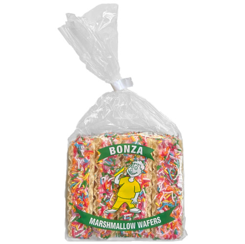 Bonza - Marshmallow Wafers - Neapolitan (160g Bag | 4 x ~40g pc) Bonza - Marshmallow Wafers - Neapolitan (160g Bag | 4 x ~40g pc)