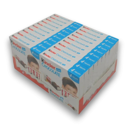 Kinder Chocolate Little Ones 50g bars in 20-pack display unit, available at The Professors Online Lolly Shop.