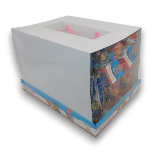 Paw Patrol Drink & Go cups with candies, 12-pack display featuring Chase and Skye, available at The Professors Online Lolly Shop. Paw Patrol Drink & Go cups with candies, 12-pack display featuring Chase and Skye, available at The Professors Online Lolly Shop.