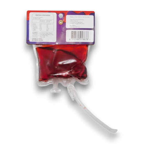 Sweet blood-red candy syrup for Halloween celebrations from The Professors Online Lolly Shop