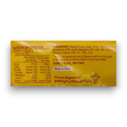 Fyna - Wizz Fizz - Sour Jellies (Display unit | 12 x 60g bags)