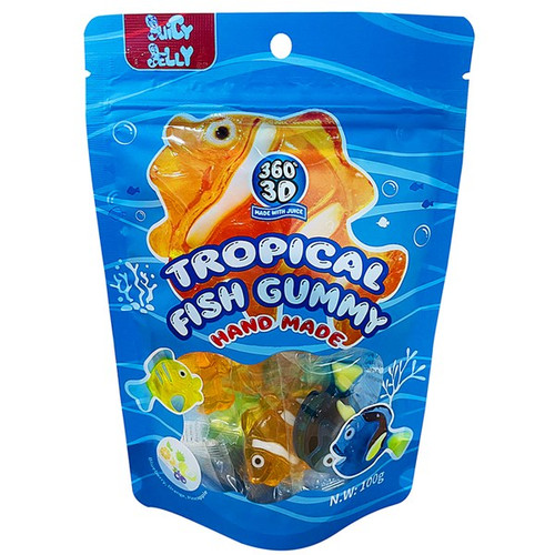 Juicy Jelly - 3D Tropical Fish Gummy Candy (100g bag) Juicy Jelly - 3D Tropical Fish Gummy Candy (100g bag)