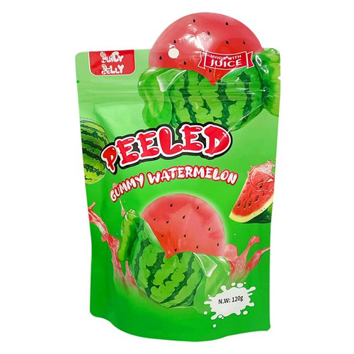 Juicy Jelly - Peeled - Gummy Watermelon (120g bag) Juicy Jelly - Peeled - Gummy Watermelon (120g bag)