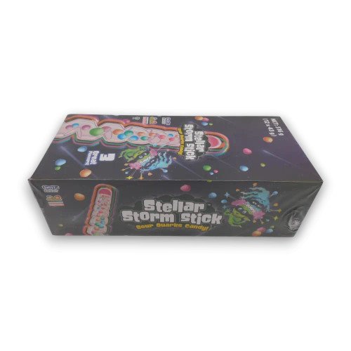 Stellar Storm Stick long candy tubes in assorted flavours by Sweet Bandit, from The Professors Online Lolly Shop.