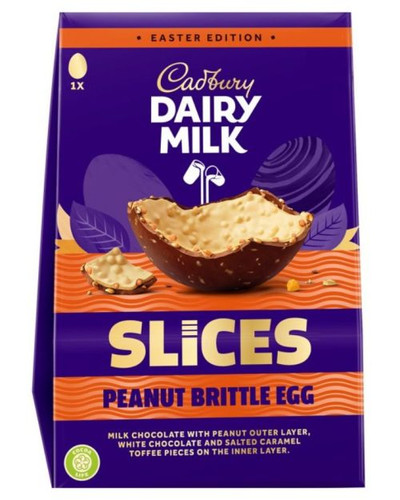 Cadbury - Dairy Milk - Slices - Peanut Brittle Egg (181g gift box)