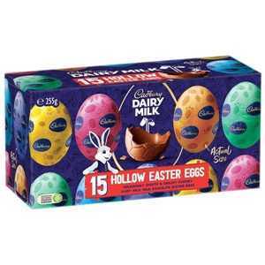 Cadbury - Dairy Milk - Assorted Hollow Easter Eggs (255g box | 15 × ~17g pcs)