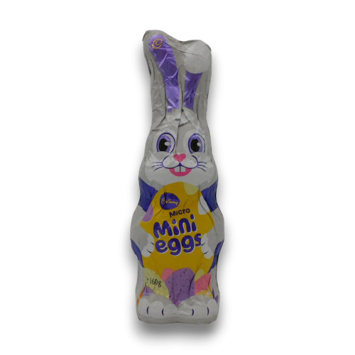 Cadbury Micro Mini Egg Easter Bunny 160g hollow milk chocolate bunny, available at The Professors Online Lolly Shop.