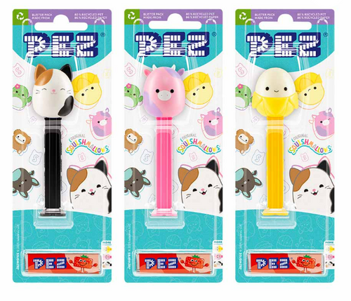 Pez - Candy Dispensers - Squishmallows (Display unit | 6 x 17g pcs)