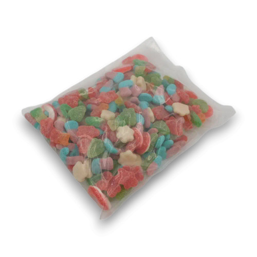 Gummi Mix 1kg bulk bag assorted gummy lollies including rings, bears and shapes, available at The Professors Online Lolly Shop.