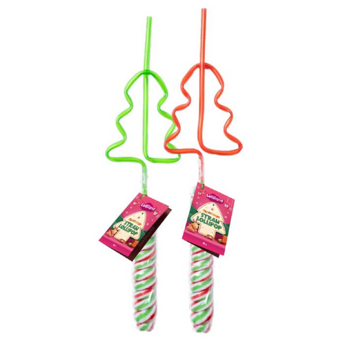 Lolliland - Christmas Tree Straw and Lollipop (Display unit | 24 x 42g pcs)