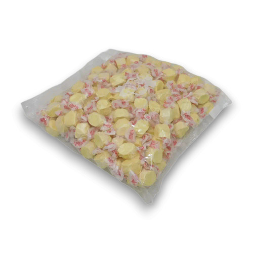 Taffy Town Butter Taffy individually wrapped salt water taffy in a 1.1kg bulk bag at The Professors Online Lolly Shop.