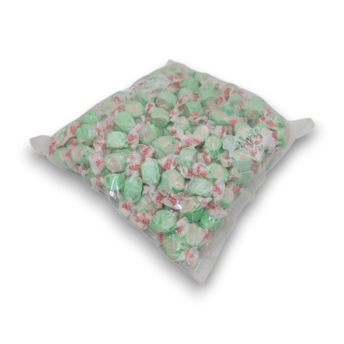 Taffy Town Cherry Limeade Salt Water Taffy bulk pack with pink and green swirl chewy sweets.