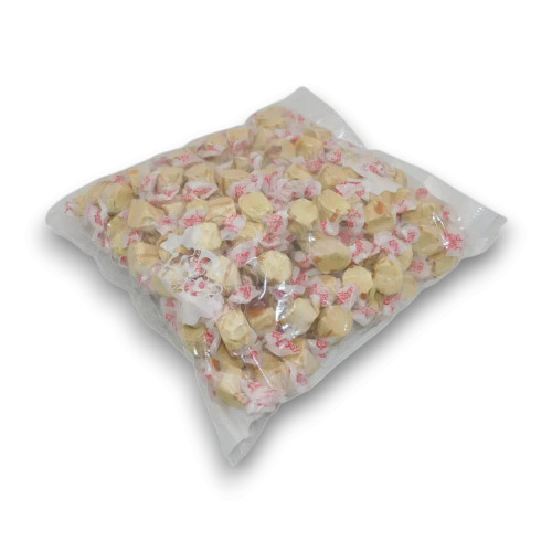 Taffy Town French Toast Salt Water Taffy soft whipped chewy sweets in a 1.1kg bag.