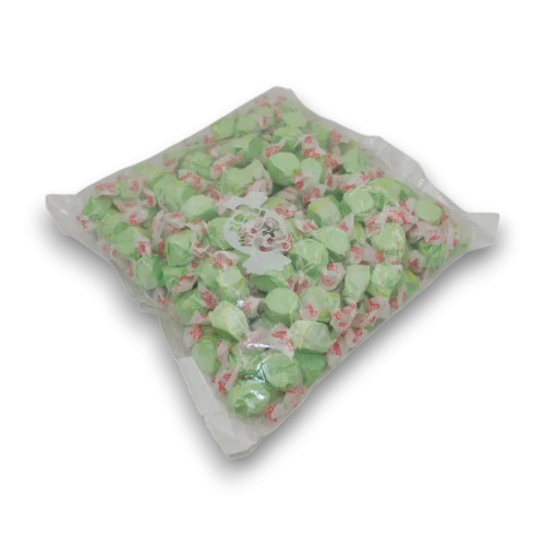 Taffy Town Golden Pear Salt Water Taffy soft whipped chewy sweets in a 1.1kg bag.