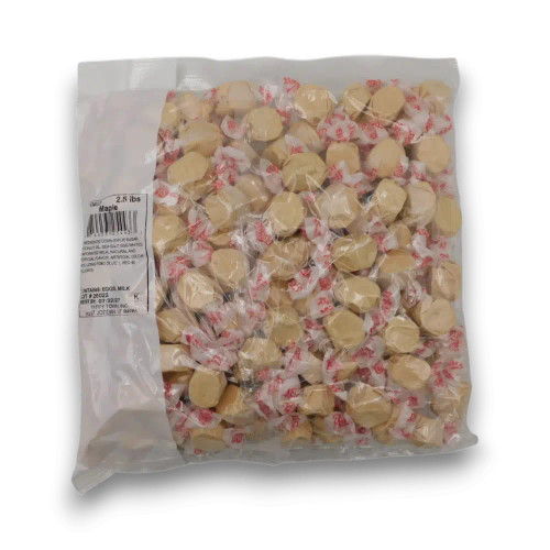 Taffy Town Maple Salt Water Taffy in a large 1.1kg bulk bag, from The Professors Online Lolly Shop.