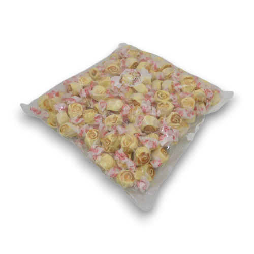 Taffy Town Pineapple Upside Down Cake Salt Water Taffy in a 1.1kg bulk bag from The Professors.