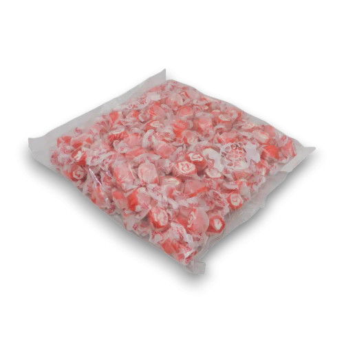 Red Licorice Swirls flavoured salt water taffy in a 1.1kg bulk bag by Taffy Town, available at The Professors Online Lolly Shop.